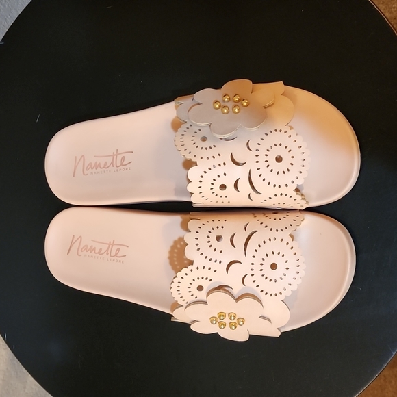 Nanette Lepore Shoes - Nanette Lepore Maria Slide Sandal Dusty Pink Size 10